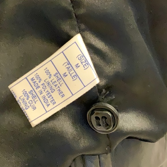 Provence d’amour Moto Leather Biker Jacket with Silver Zippers & Top-stitching - Picture 10 of 14